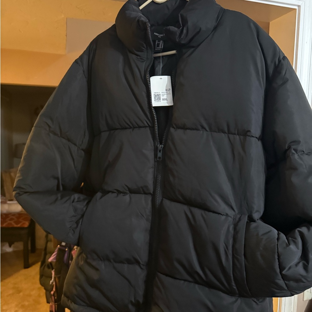 Forever 21 Black Quilted Jacket - Picture 7 of 8